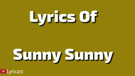 sunny lyrics